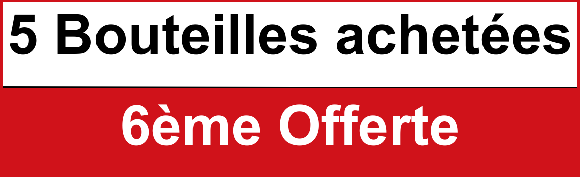 Promotions 5 bouteilles achetées la 6ème gratuite